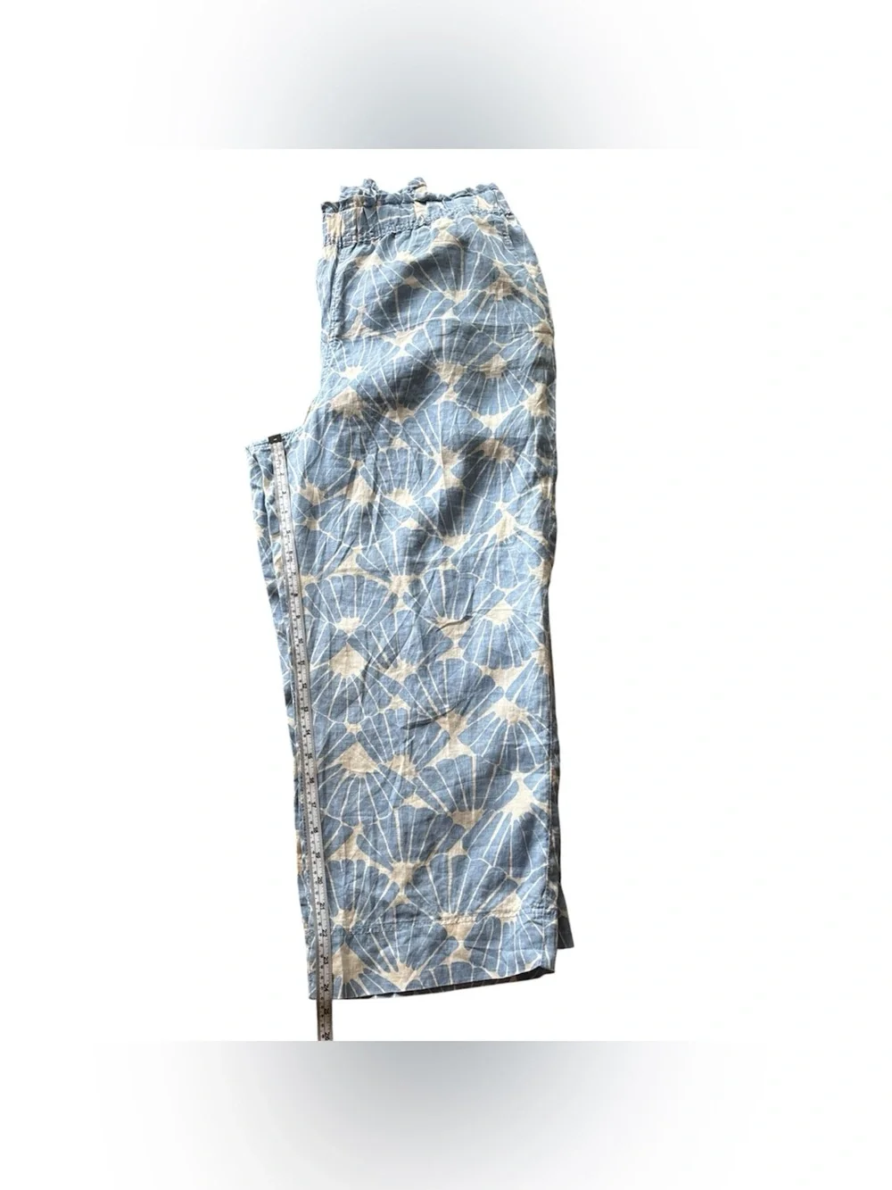 NWOT H&M 100% Linen Printed Pants Size L